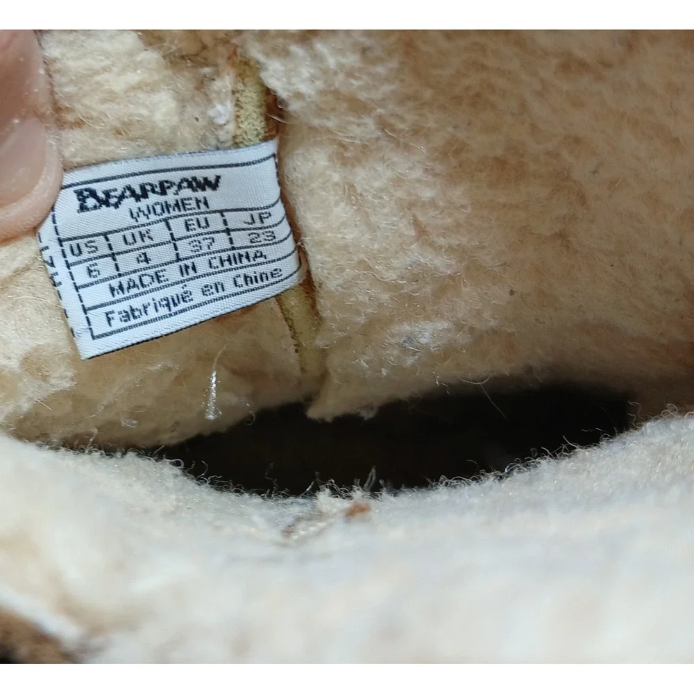 BearPaw Shelby 2012W Hickory II Women's Size 6 Wool Sheep‎ Skin #1398